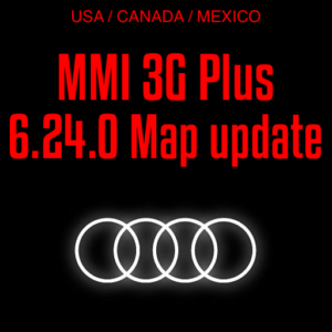 Audi MMI 3G Plus 6.24.0 8R0060884JE Map update for USA / CANADA / MEXICO