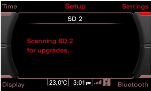 MMI 3G Basic - scanning SD for newest map update