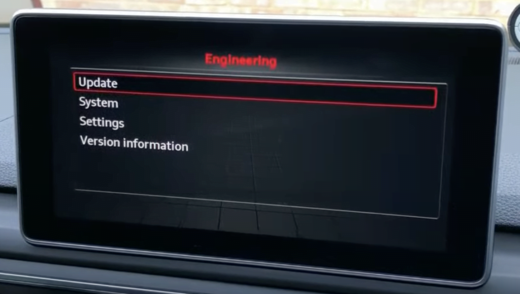 Mib2 Red engineering menu > Update