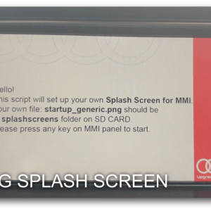 Audi MMI 3G Splash Screen script changer