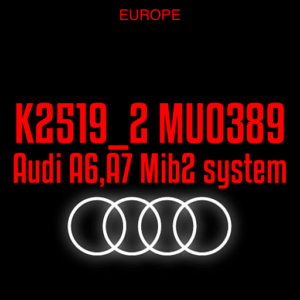 Audi A6, A7 Audi MMI Mib2 MHI2_ER_AU57x_K2519_2 MU0389 software update