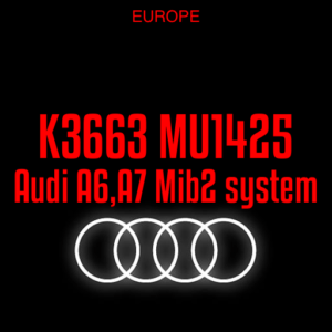 Audi A6, A7 Audi MMI Mib2  MHI2_ER_AU57x_K3663 MU1425 software update