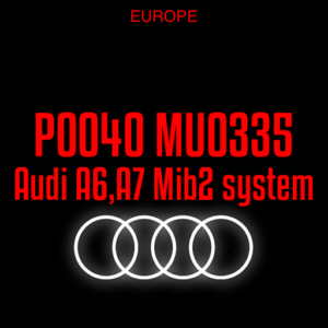 Audi A6, A7 MMI Mib2 MHI2_ER_AUG11_P0040 MU0335 software update
