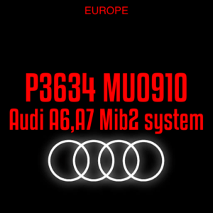 Audi A6, A7 Audi MMI Mib2 MHI2_ER_AU57x_P3634 MU0910 software update