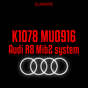 Audi R8 MMI Mib2 MHI2_ER_AU62x_K1078 MU0916 software update