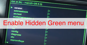 Read more about the article Enable Hidden Green Menu on Audi cars