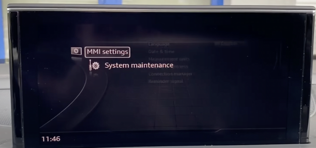 MMI Mib2 MMI settings