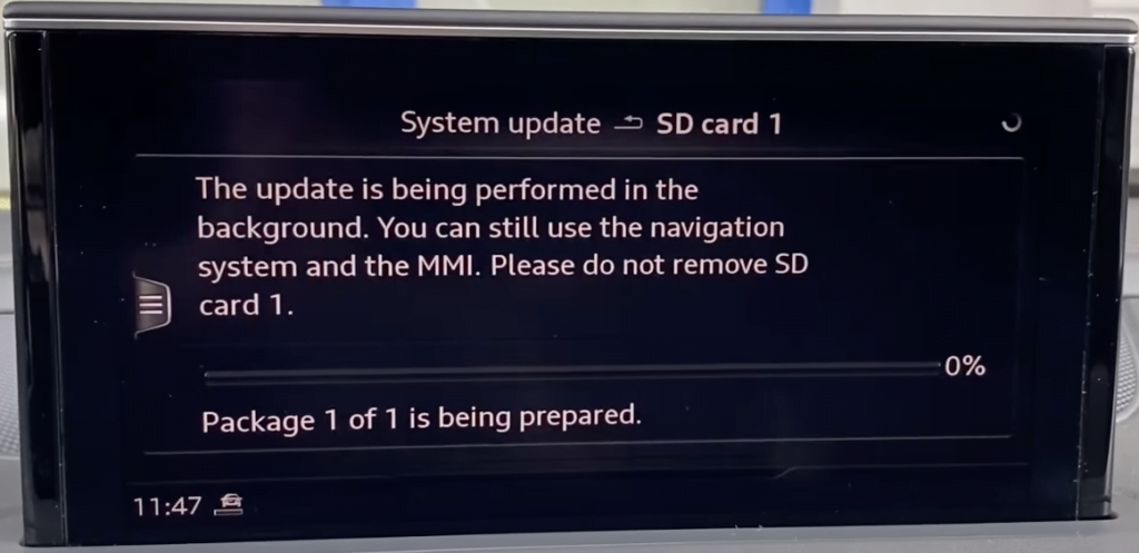 MMI Mib2 map installation