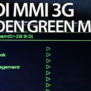Audi MMI 3G system Green menu activator