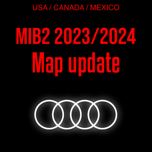 Audi Mib2 USA / Canada / Mexico P376 N60S5MIBH3 NAR 2023/24 Mib2 map update